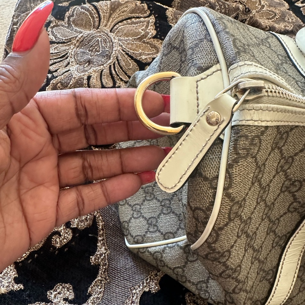 Gucci brown and Cream Women's Boston top handle Bag - Picture 9 of 13